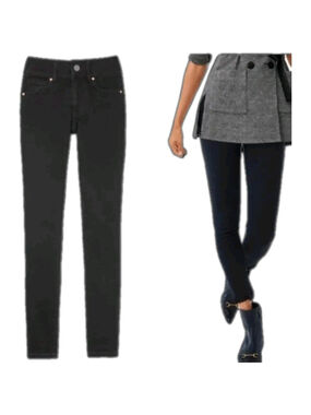 Cabi Cinch Skinny Jeans Womens 12 Black High Rise Stretch Denim Style 3748